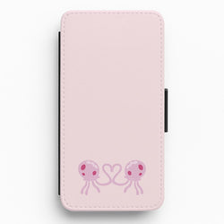 Love Heart Flip / Wallet Phone Case