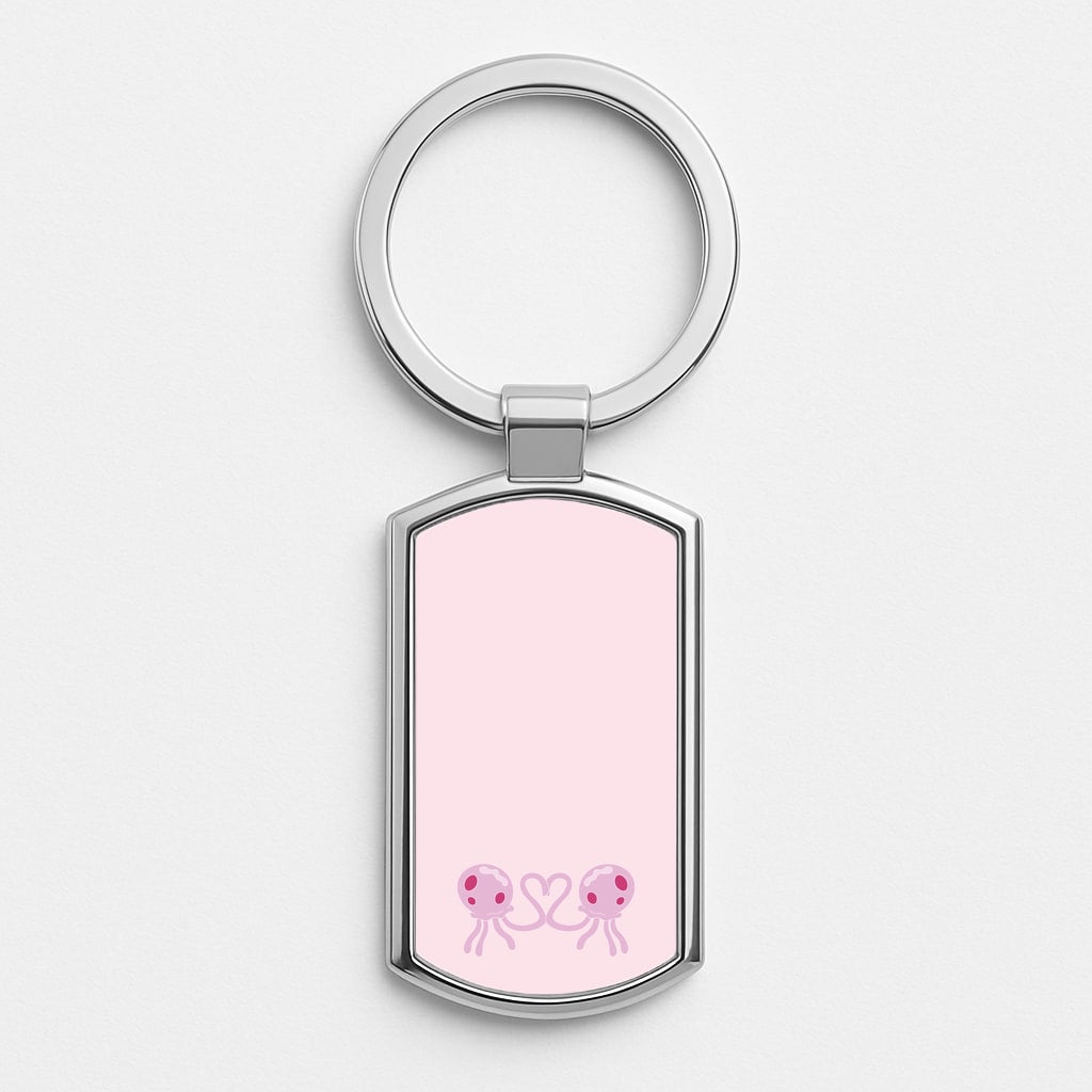 Love Heart Silver Keyring