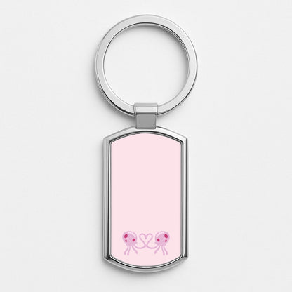 Love Heart Silver Keyring