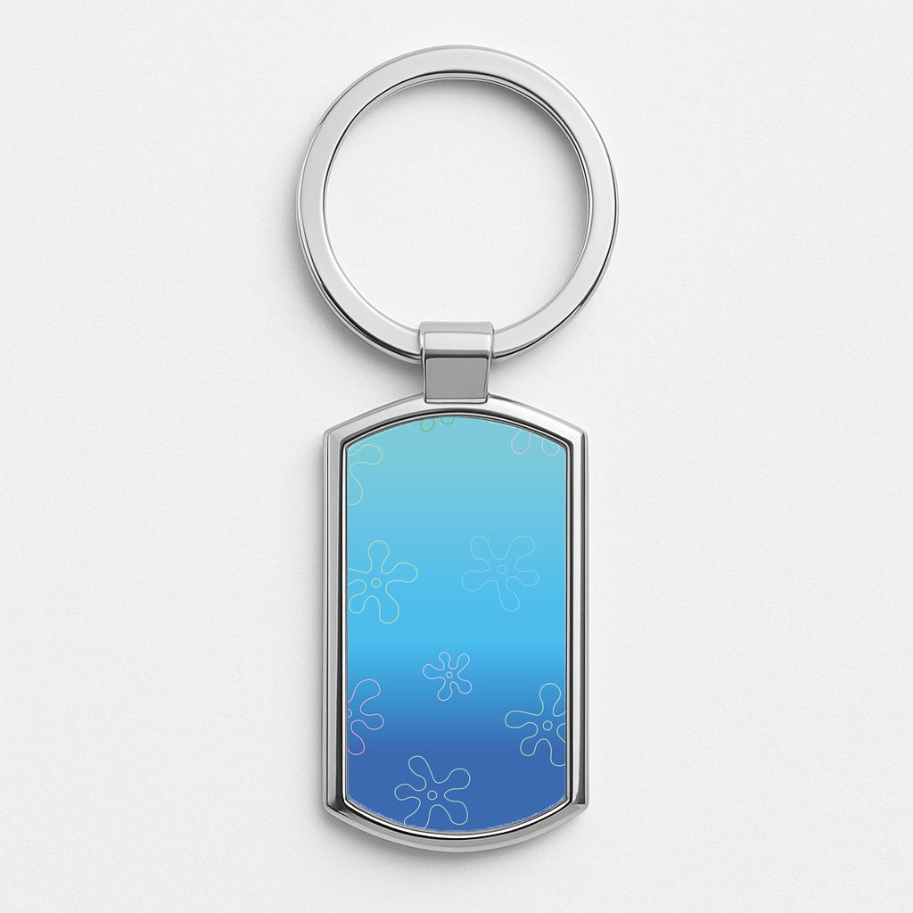 Bikini Bottom Silver Keyring