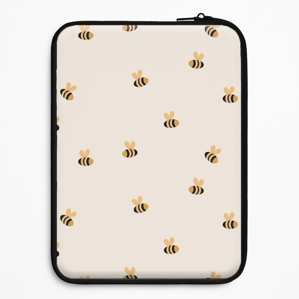 Spring Bee Pattern Laptop Sleeve