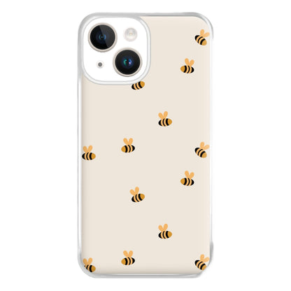 Spring Bee Pattern Phone Case for iPhone 14