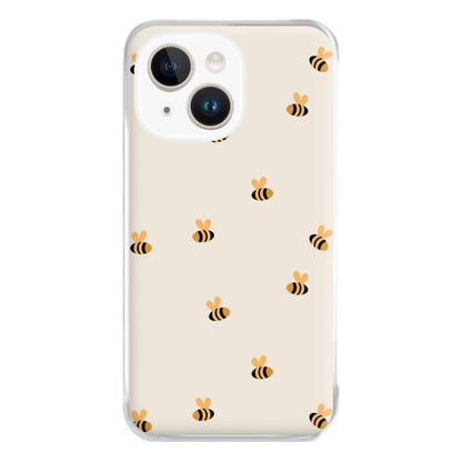 Spring Bee Pattern Phone Case for iPhone 14 Plus