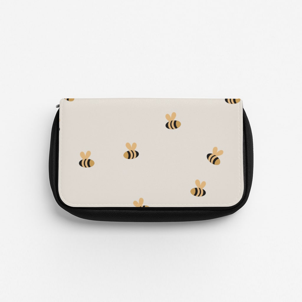 Spring Bee Pattern Pencil Case