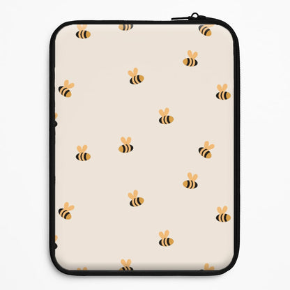 Spring Bee Pattern Laptop Sleeve