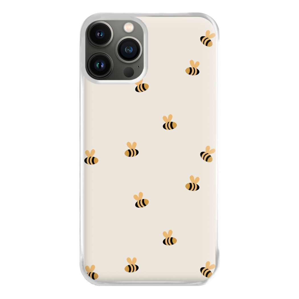 Spring Bee Pattern Phone Case for iPhone 13 Pro Max