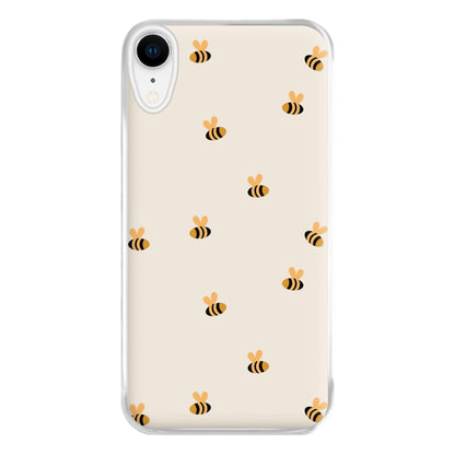 Spring Bee Pattern Phone Case for iPhone XR