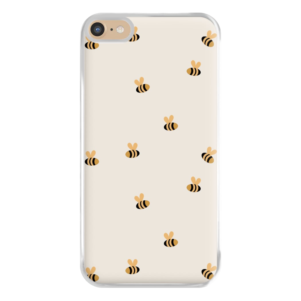 Spring Bee Pattern Phone Case for iPhone 6 Plus / 7 Plus / 8 Plus