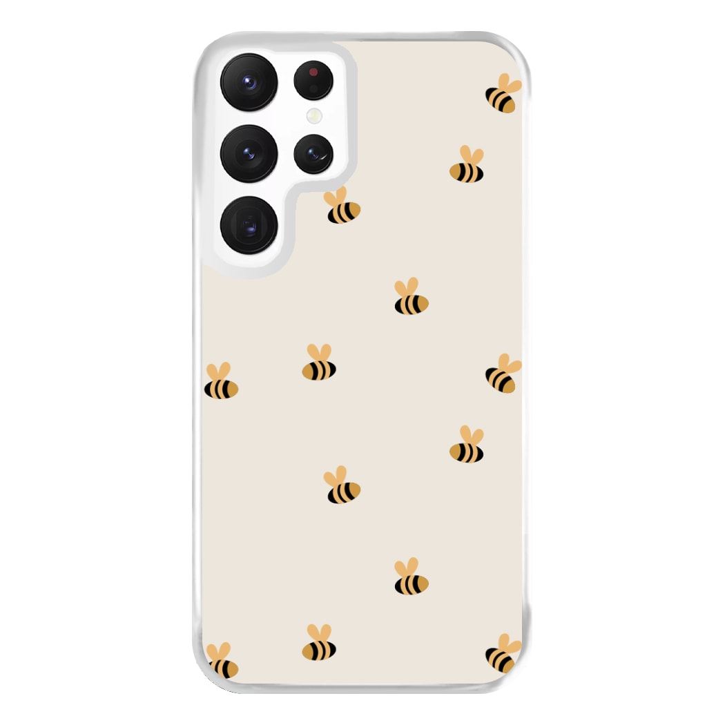 Spring Bee Pattern Phone Case for Galaxy S22 Ultra