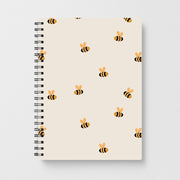 Spring Bee Pattern Notebook 4
