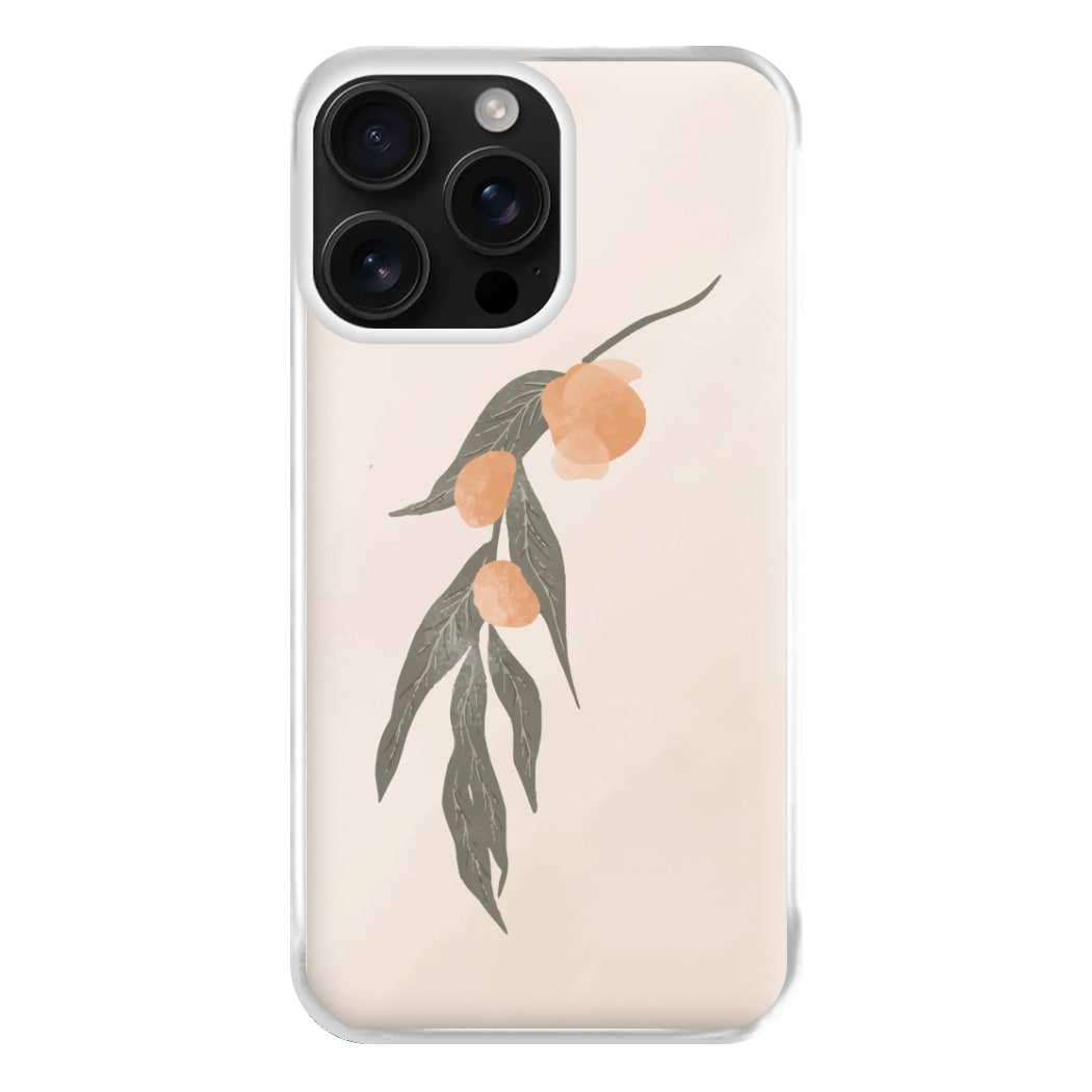 Spring Peaches Phone Case for iPhone 16 Pro Max