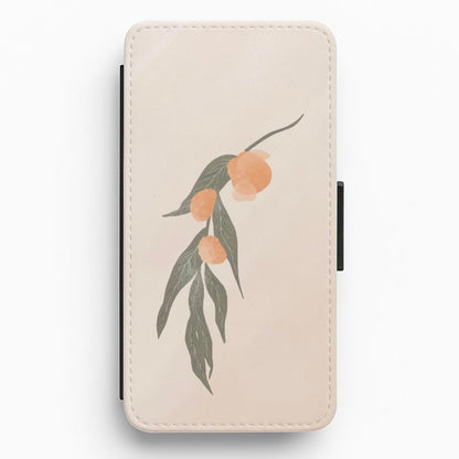 Spring Peaches Flip / Wallet Phone Case