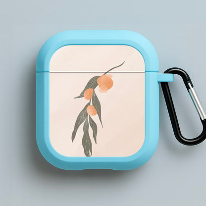 Spring Peaches Blue AirPods Case