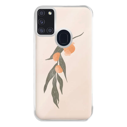 Spring Peaches Phone Case for Galaxy A21s