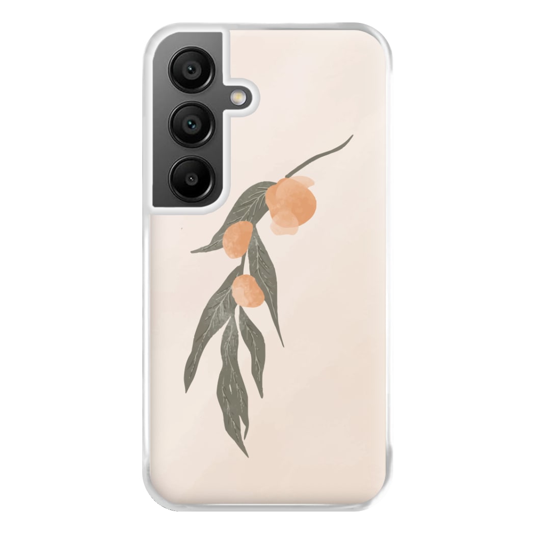 Spring Peaches Phone Case for Galaxy A55