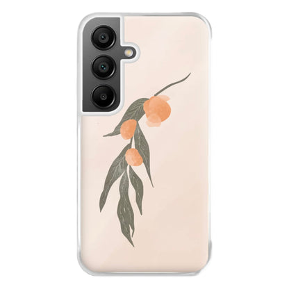 Spring Peaches Phone Case for Galaxy A55