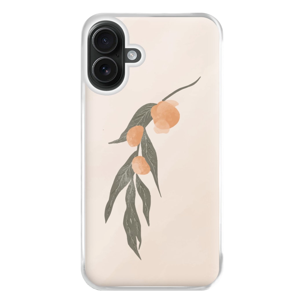 Spring Peaches Phone Case for iPhone 16 Plus