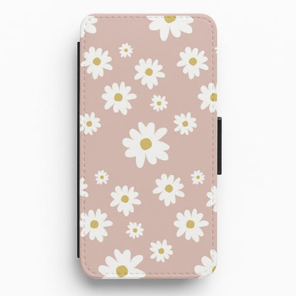 Spring Daisy Pattern Flip / Wallet Phone Case