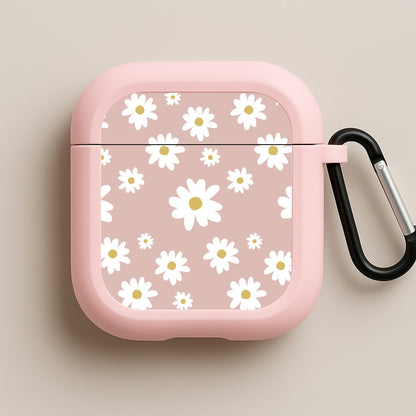 Spring Daisy Pattern Pink AirPods Case