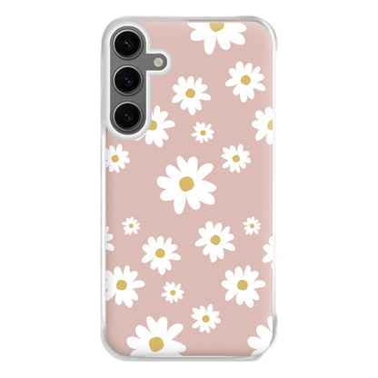 Spring Daisy Pattern Phone Case for Galaxy S24FE