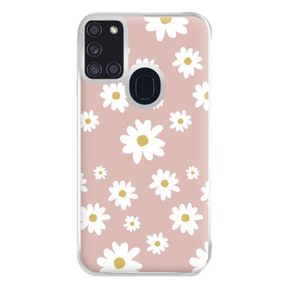 Spring Daisy Pattern Phone Case for Galaxy A21s