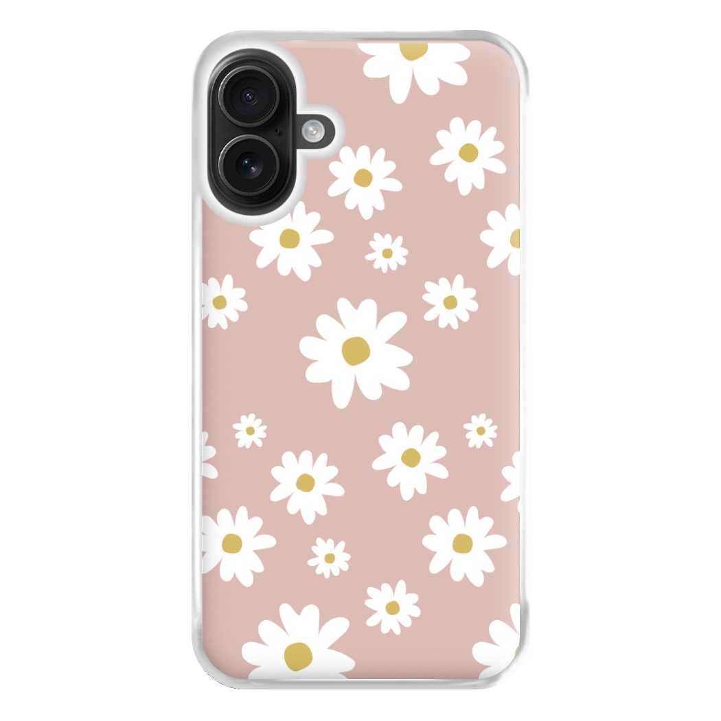 Spring Daisy Pattern Phone Case for iPhone 16 Plus