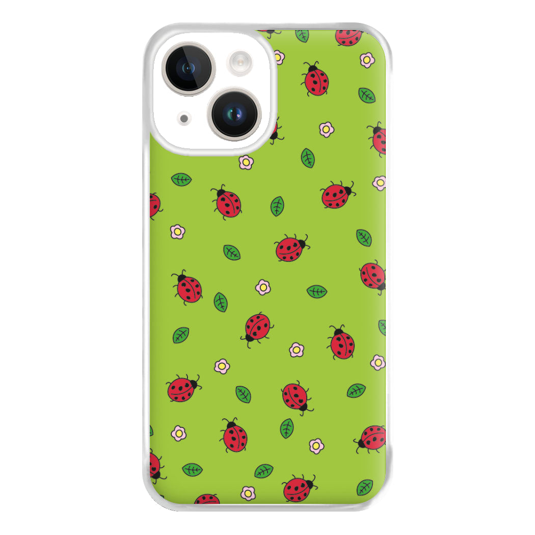 Ladybugs And Flowers - Spring Patterns Phone Case for iPhone 14