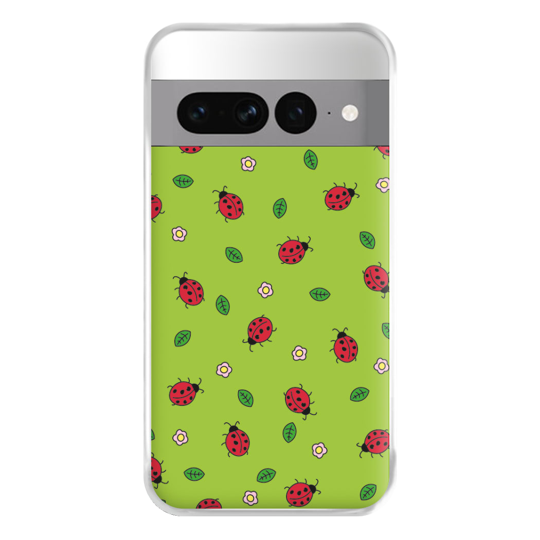 Ladybugs And Flowers - Spring Patterns Phone Case for Google Pixel 7 Pro