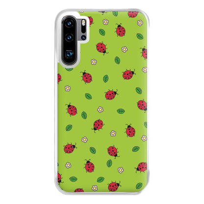 Ladybugs And Flowers - Spring Patterns Phone Case for Huawei P30 Pro