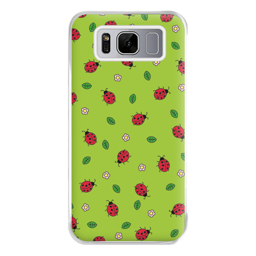 Ladybugs And Flowers - Spring Patterns Phone Case for Galaxy S8 Plus