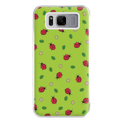 Ladybugs And Flowers - Spring Patterns Phone Case for Galaxy S8 Plus