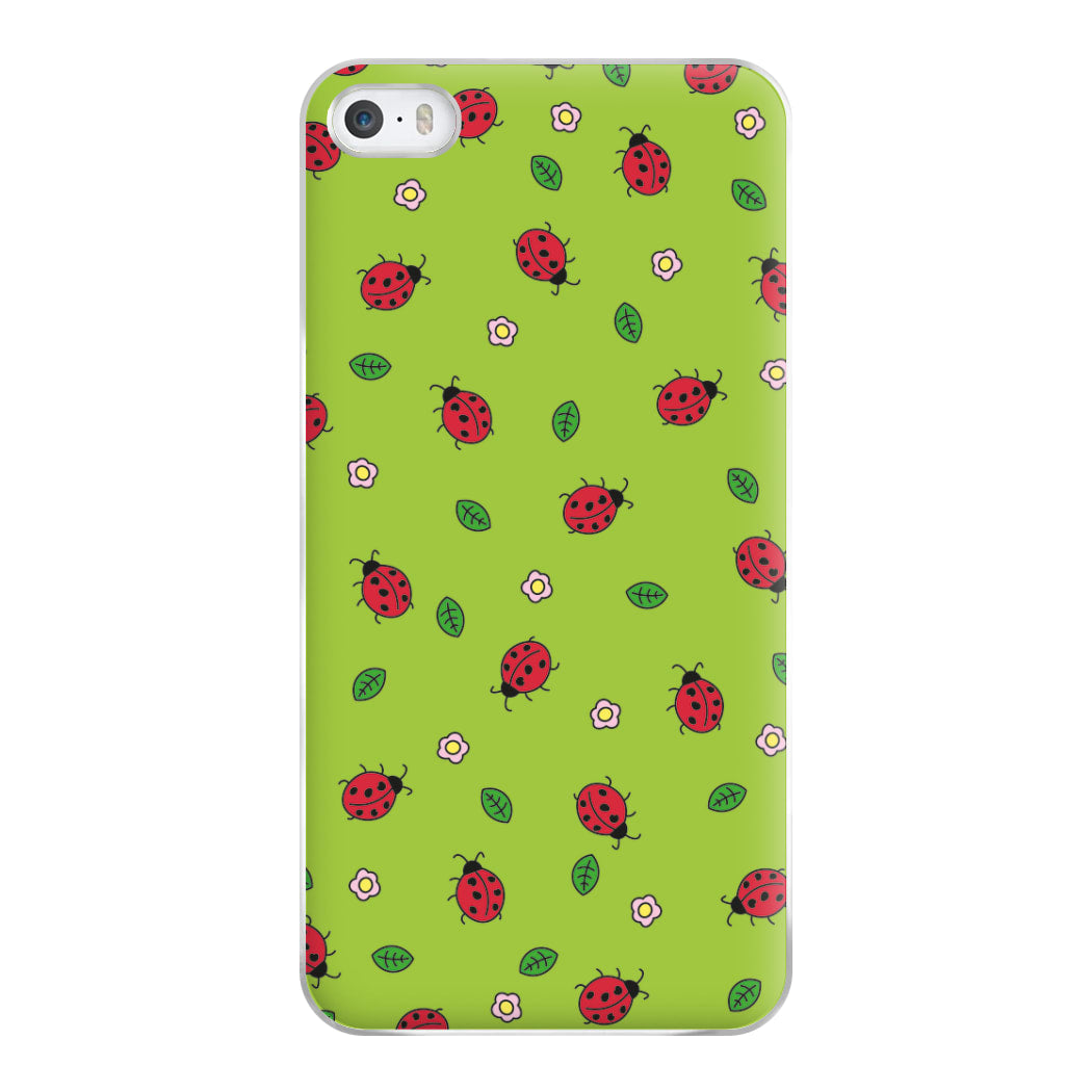 Ladybugs And Flowers - Spring Patterns Phone Case for iPhone 5 / 5s / SE 2016