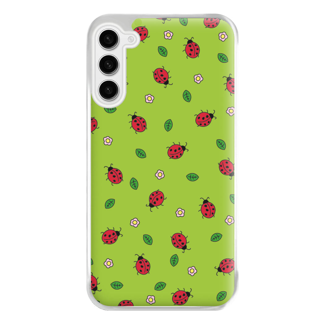 Ladybugs And Flowers - Spring Patterns Phone Case for Galaxy S23FE