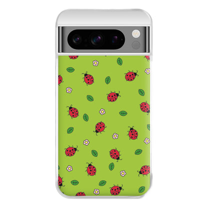 Ladybugs And Flowers - Spring Patterns Phone Case for Google Pixel 8 Pro