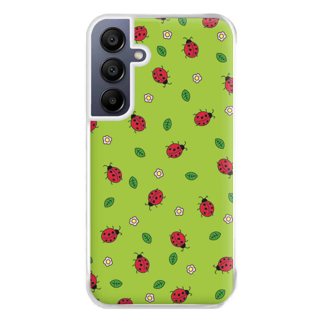 Ladybugs And Flowers - Spring Patterns Phone Case for Galaxy A16