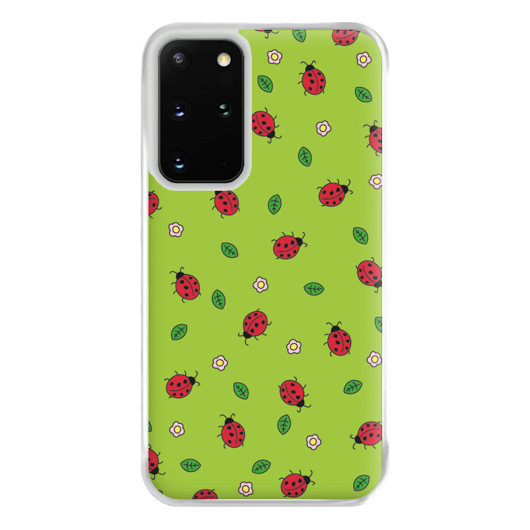 Ladybugs And Flowers - Spring Patterns Phone Case for Galaxy S20 Plus