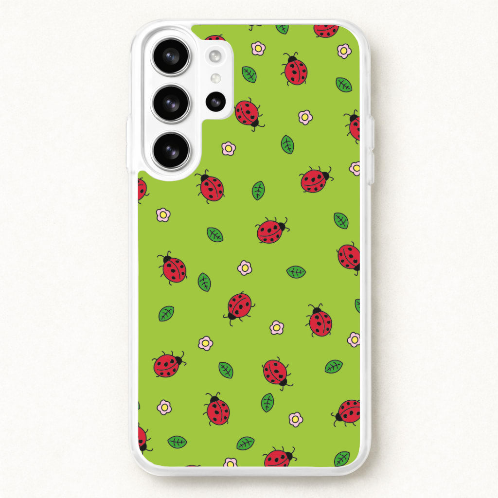 Ladybugs And Flowers - Spring Patterns Phone Case for Galaxy S26 Ultra