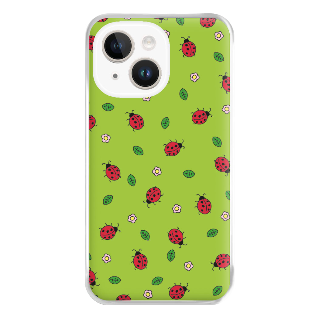 Ladybugs And Flowers - Spring Patterns Phone Case for iPhone 14 Plus