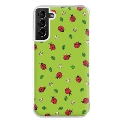 Ladybugs And Flowers - Spring Patterns Phone Case for Galaxy S21 Plus