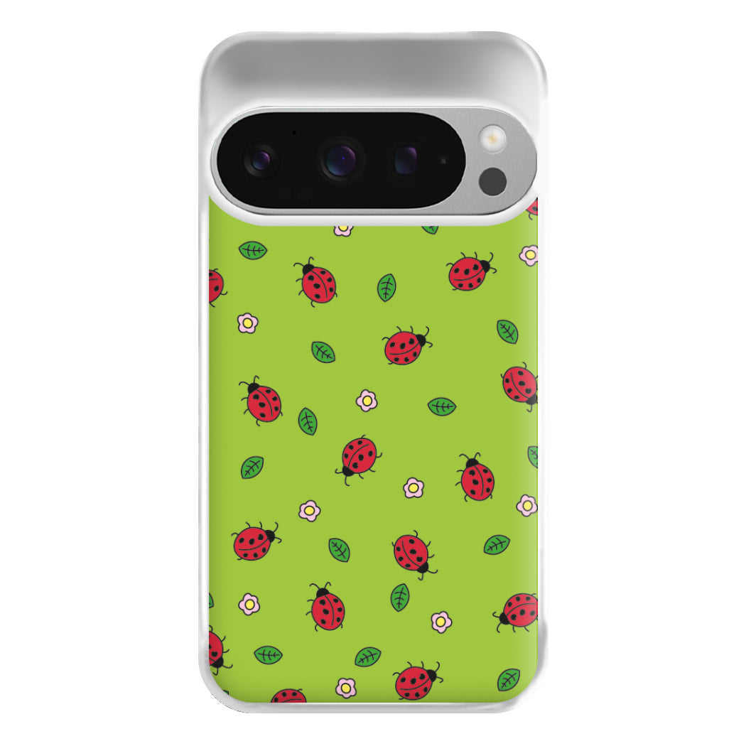 Ladybugs And Flowers - Spring Patterns Phone Case for Google Pixel 9 Pro XL