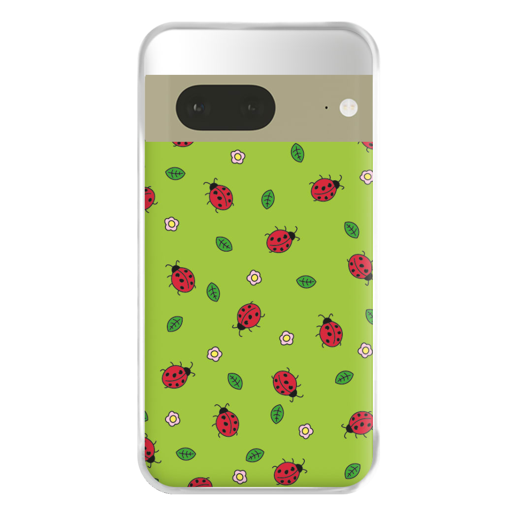 Ladybugs And Flowers - Spring Patterns Phone Case for Google Pixel 7a