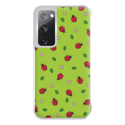 Ladybugs And Flowers - Spring Patterns Phone Case for Galaxy S20FE