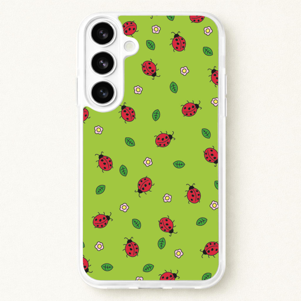 Ladybugs And Flowers - Spring Patterns Phone Case for Galaxy S26 Plus