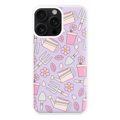 Gardening Tools - Spring Patterns Phone Case for iPhone 16 Pro Max