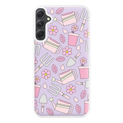 Gardening Tools - Spring Patterns Phone Case for Galaxy A14