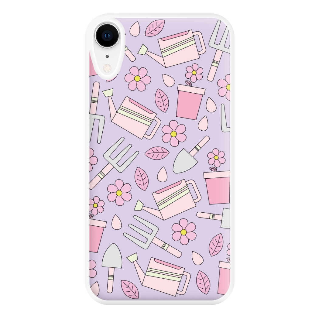 Gardening Tools - Spring Patterns Phone Case for iPhone XR