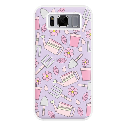 Gardening Tools - Spring Patterns Phone Case for Galaxy S8 Plus