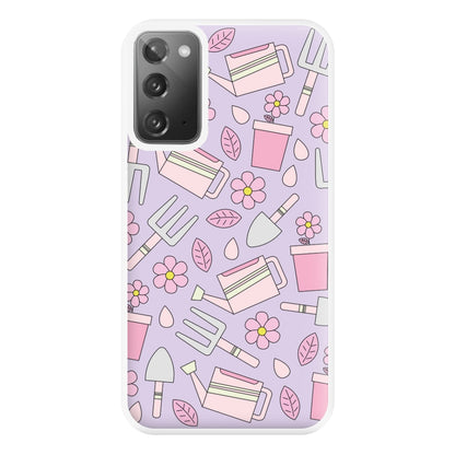 Gardening Tools - Spring Patterns Phone Case for Galaxy Note 20 Ultra