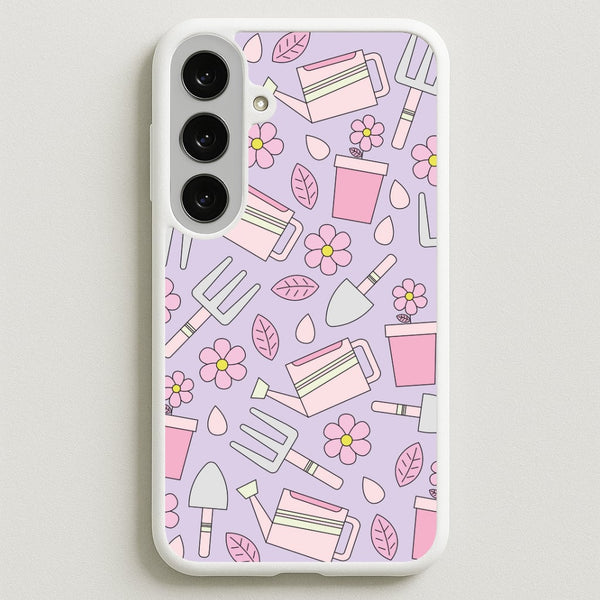 Gardening Tools - Spring Patterns Phone Case for Galaxy S25FE