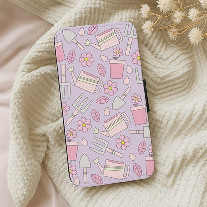 Gardening Tools - Spring Patterns Wallet Phone Case